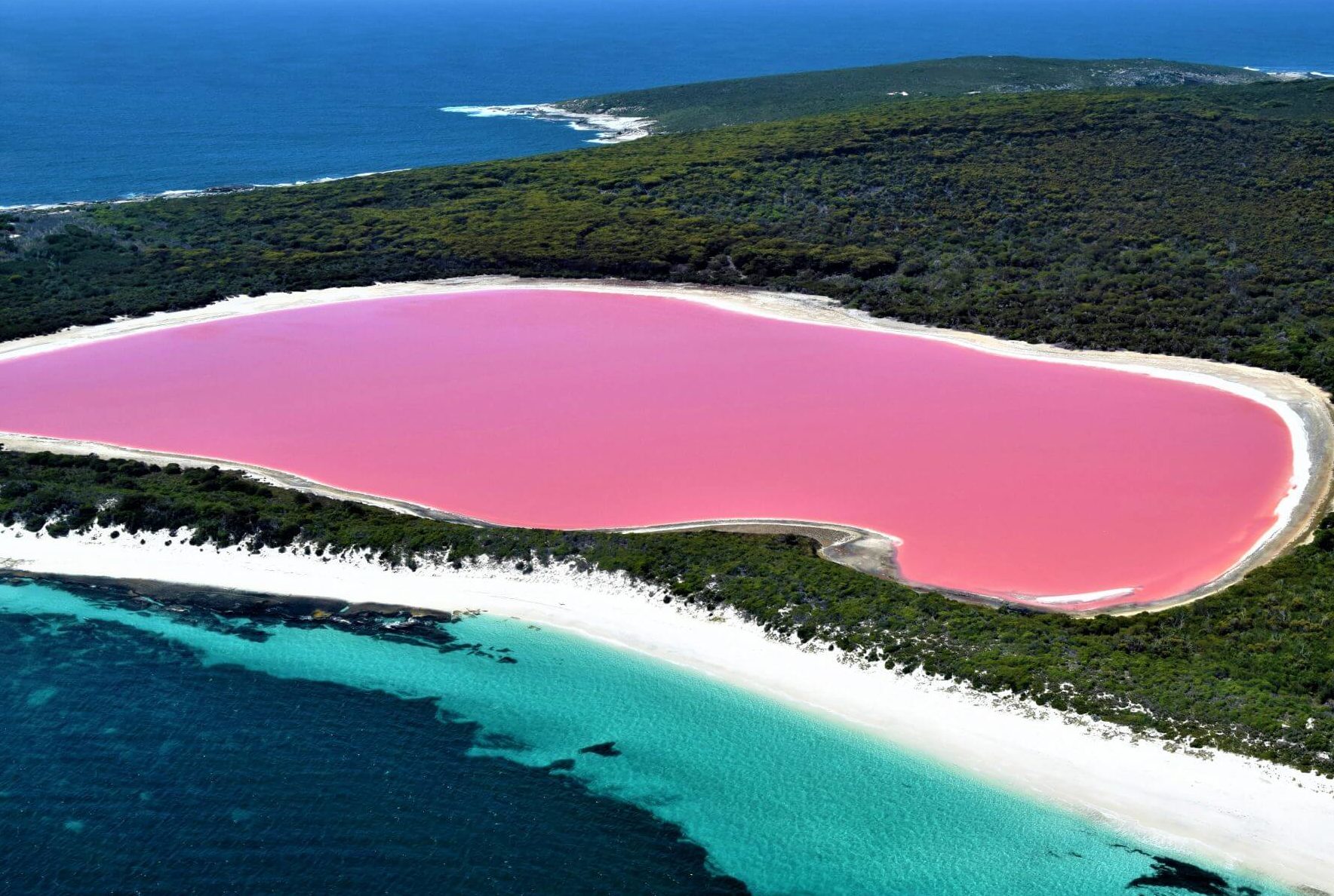 Pinker See - Lake Hillier in Australien