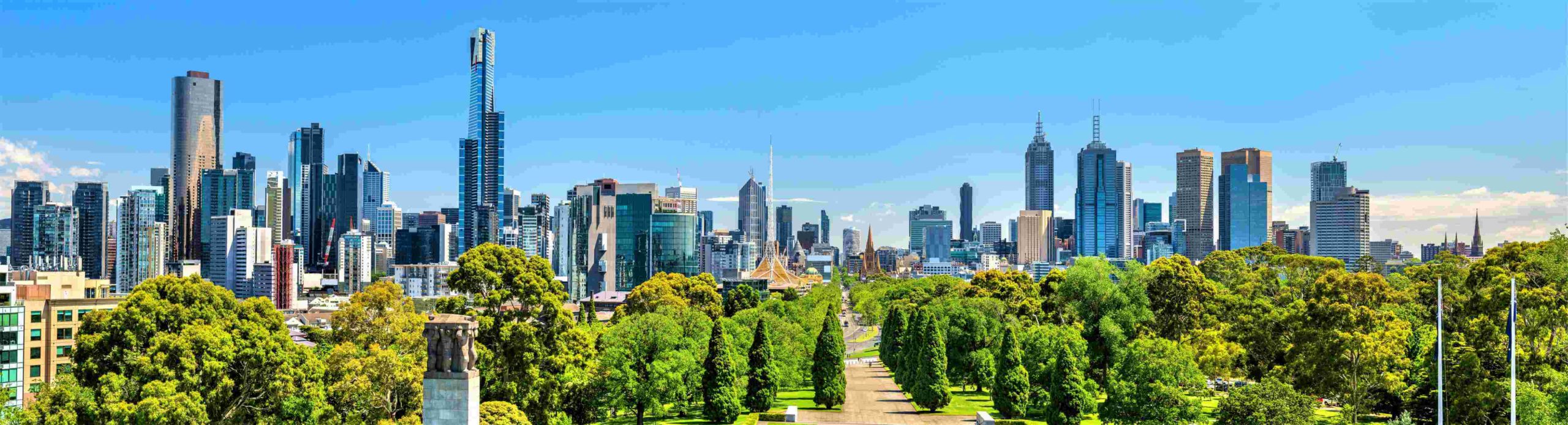 Panorama von Melbourne in Australien