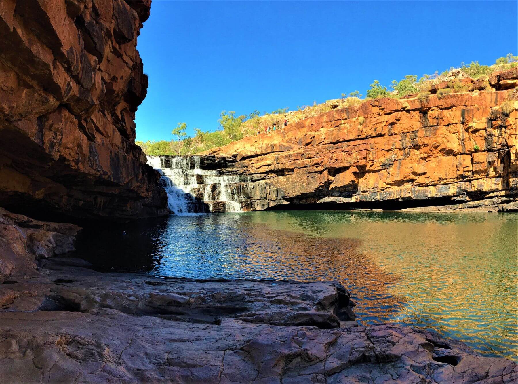 Der Bell Gorge Wasserfall auf der Gibb River Road in Australien