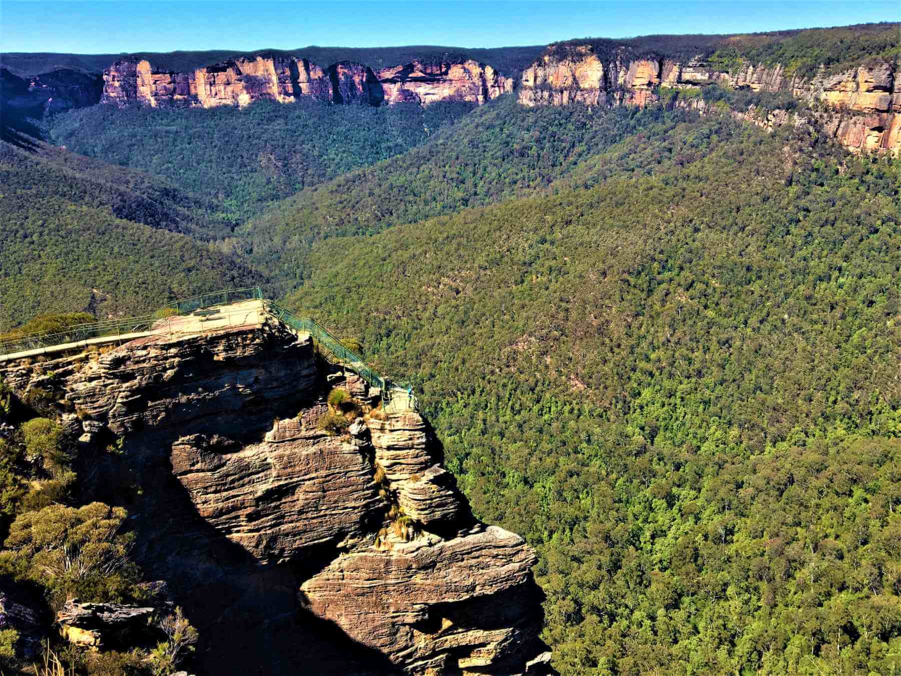 Highlight im Blue Mountains National Park - Aussichtspunkt Pulpit Rock