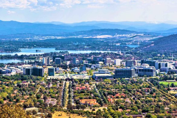 Blick auf Canberra in Australien