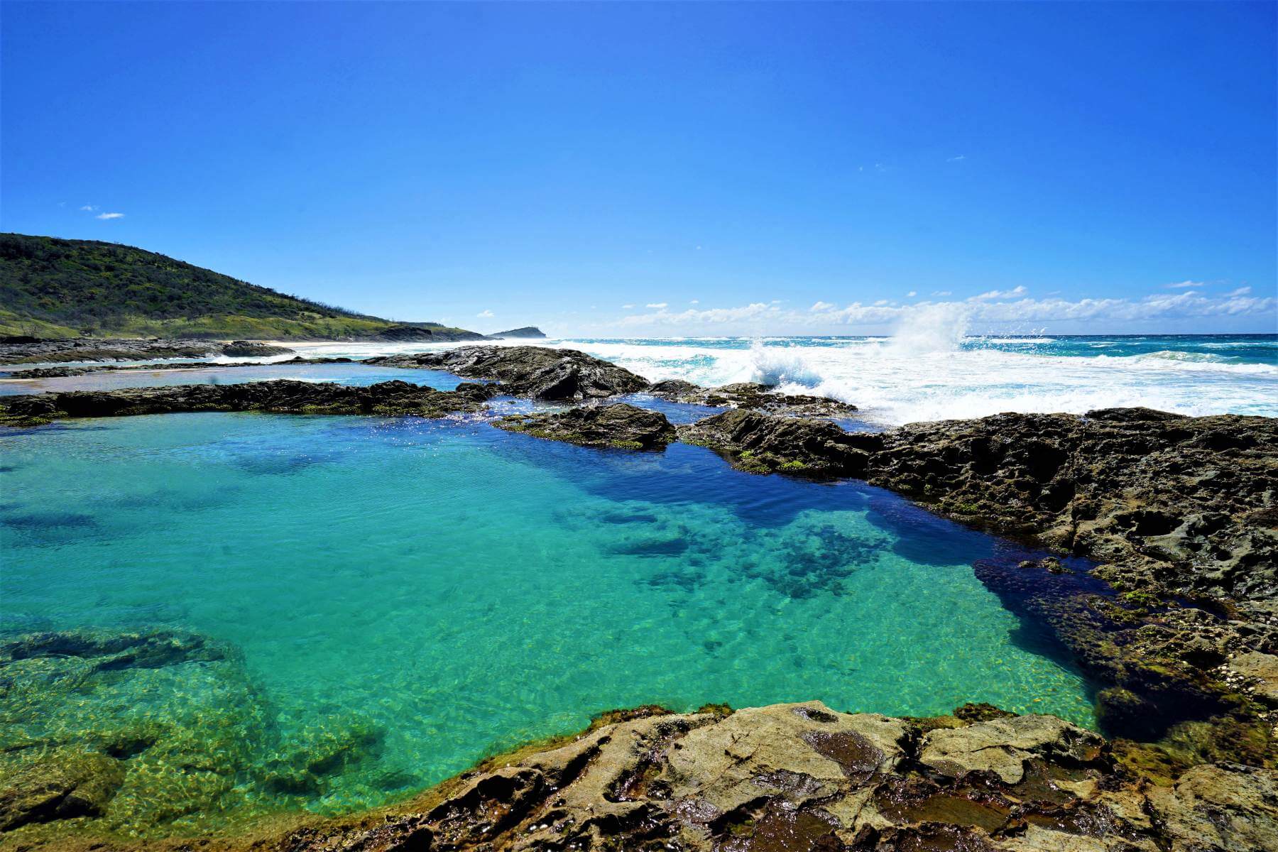 Champagne Pools auf Fraser Island