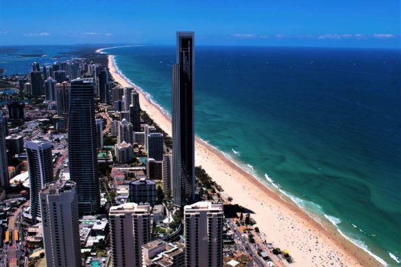 Blick vom Q1 Tower der Gold Coast in Australien