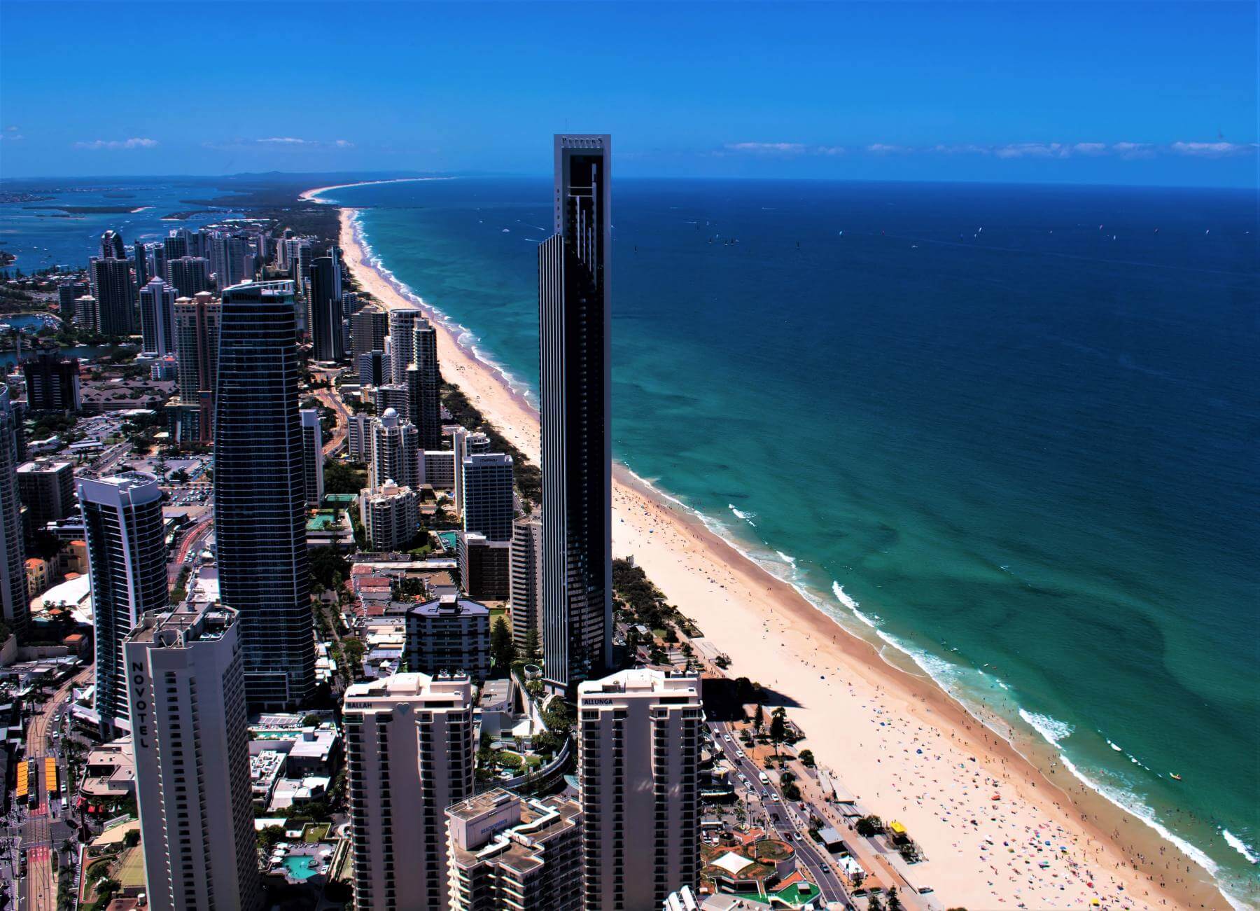 Blick vom Q1 Tower der Gold Coast in Australien