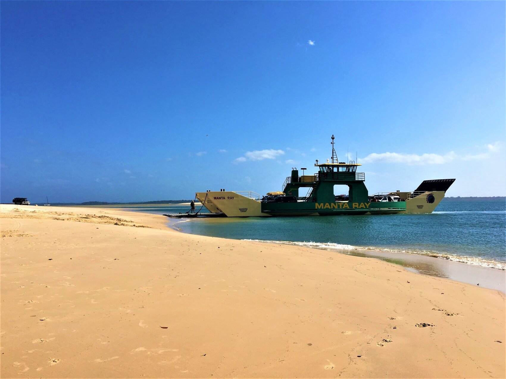 Fähre nach Fraser Island am Inskip Point