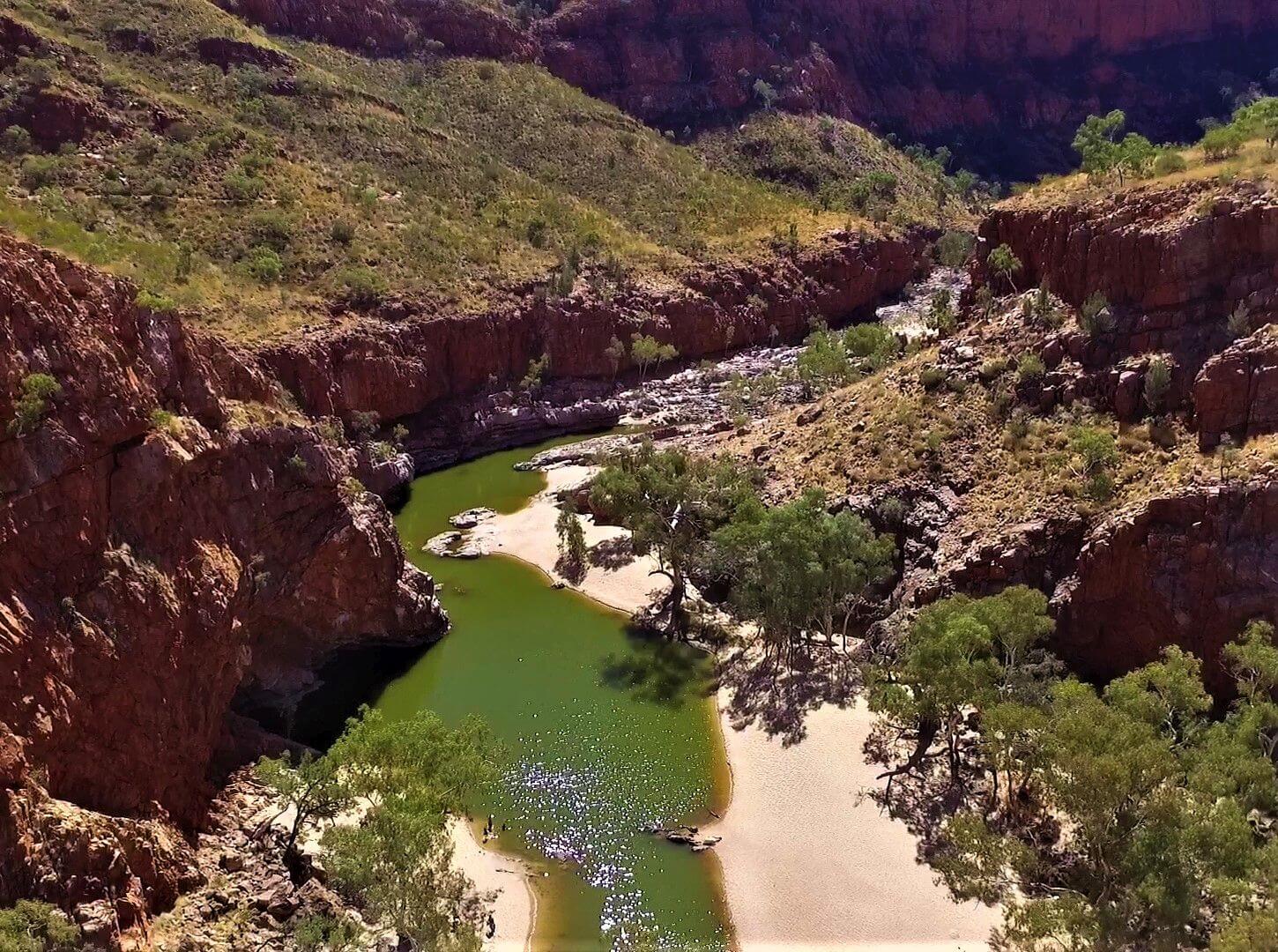 Die Schlucht Ormiston Gorge in Australien