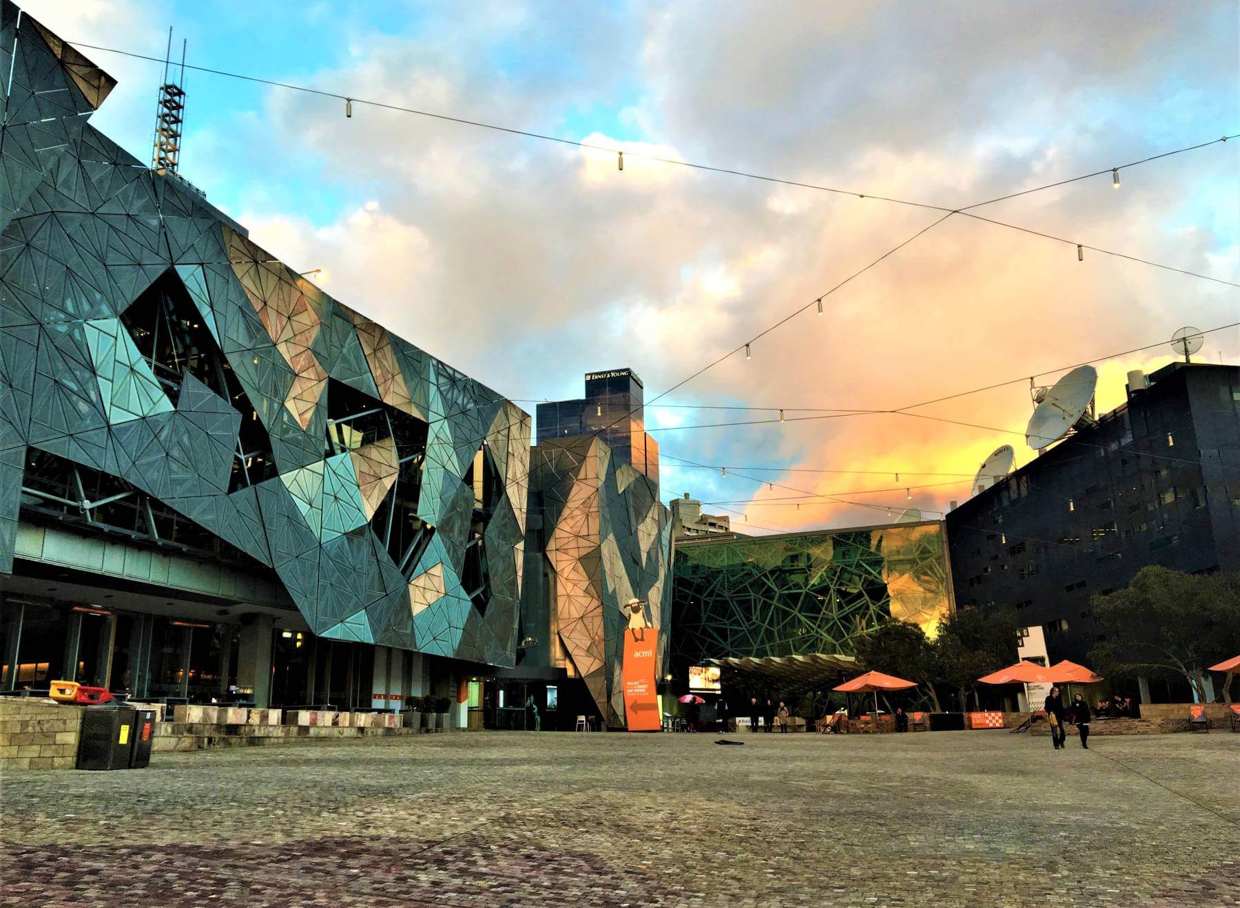 Sightseeing Melbourne - Platz Federation Square