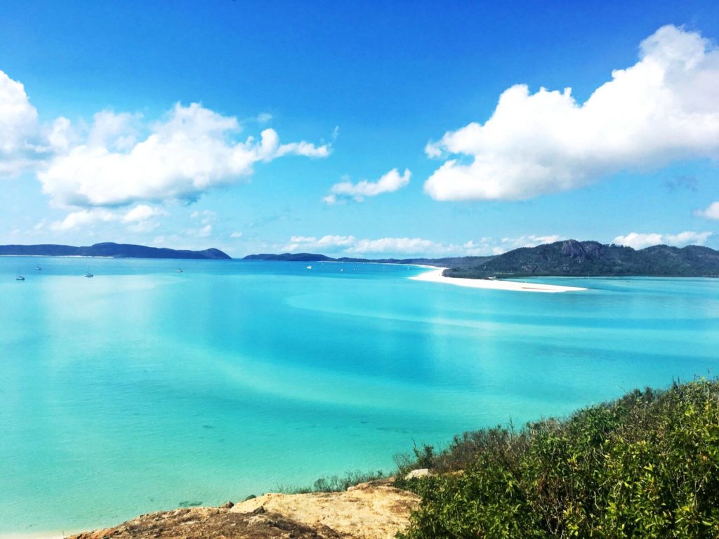 Whitsunday Islands National Park - Hill Inlet Lookout mit Whitehaven Beach