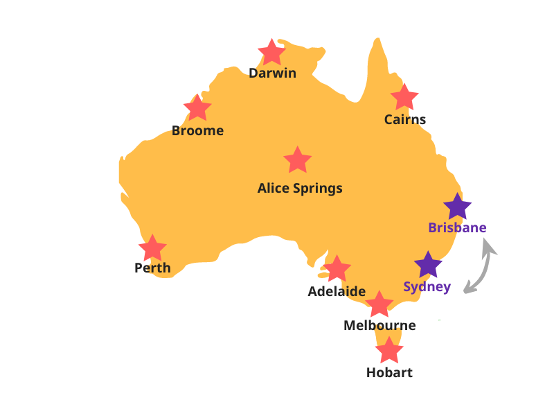 Reiserouten Australien Ostküste